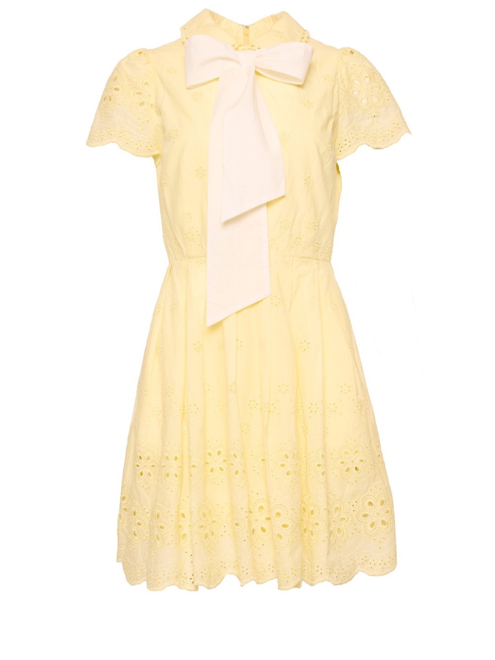 Ivy City Co Penny Dress in Butter Yellow Eyelet